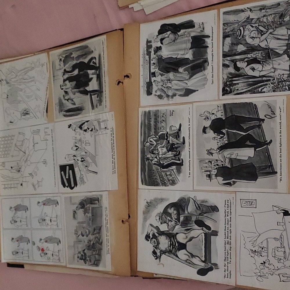 Vintage 1930s Adult Humor Cartoons Scrapbook Collection PRICELESS Scrapbook - Picture 6 of 12